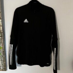 🧡3/15 adidas Black Long Sleeve Jacket Men's M